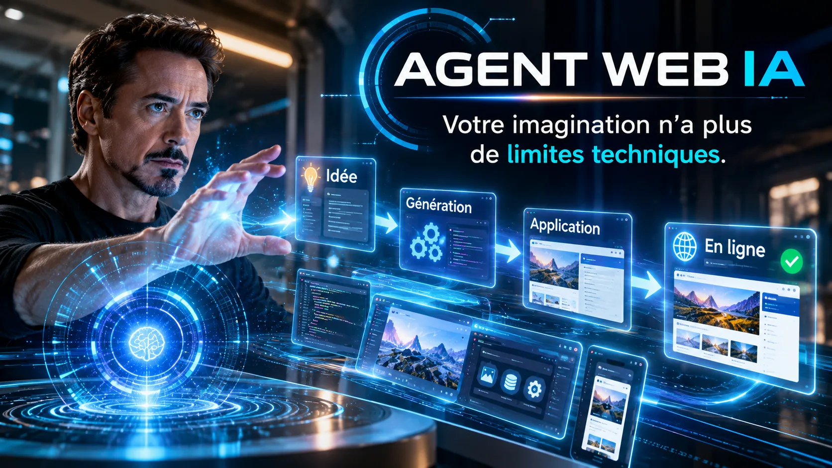 Cover Agent Web IA — Tony Stark